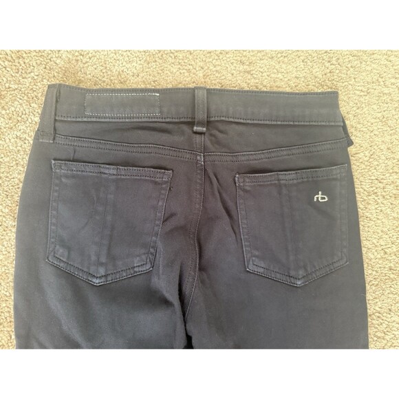 Rag & Bone Jean Legging Womens 25 Black Plush Skinny Stretch Pants - Picture 5 of 9